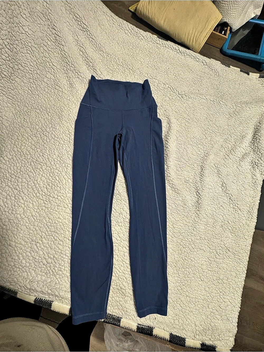 lululemon Fast and Free High-Rise Tight 25" Blue Leggings